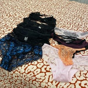 10 piece knotty knickers lingerie panties and bra